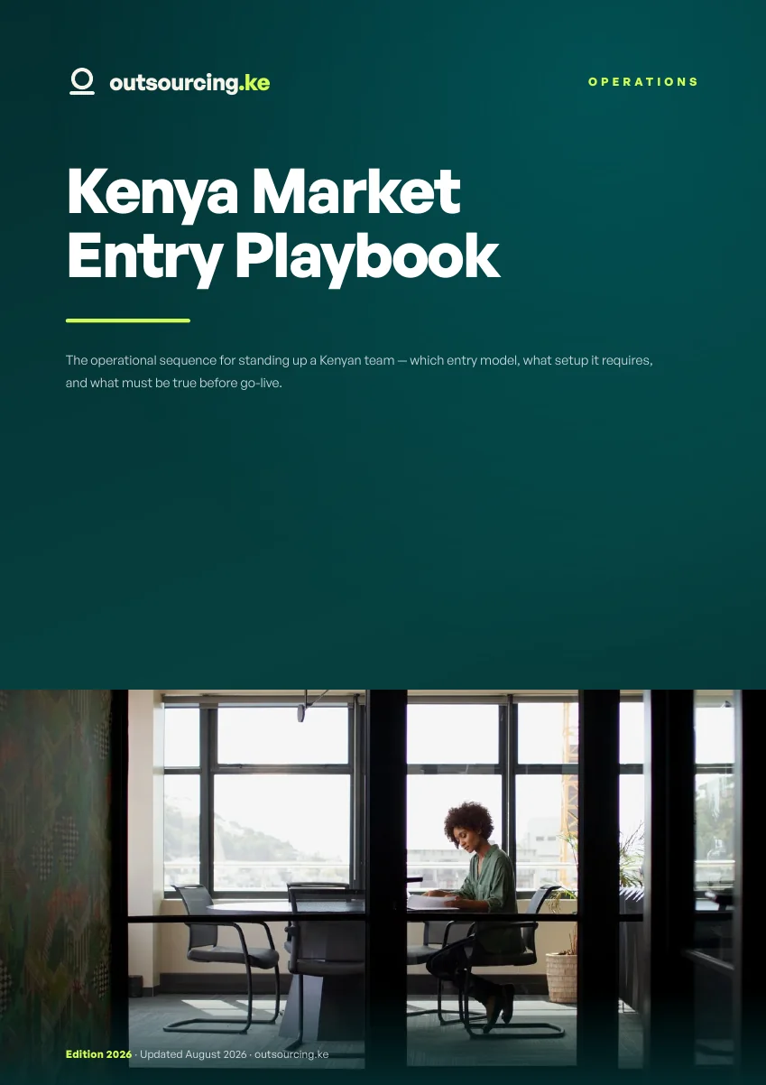 Cover of the Kenya Market Entry Playbook 2026